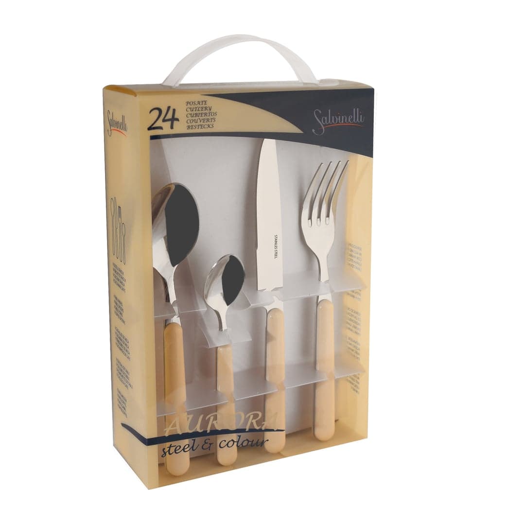 AURORA - Elefántcsont készlet 24 db