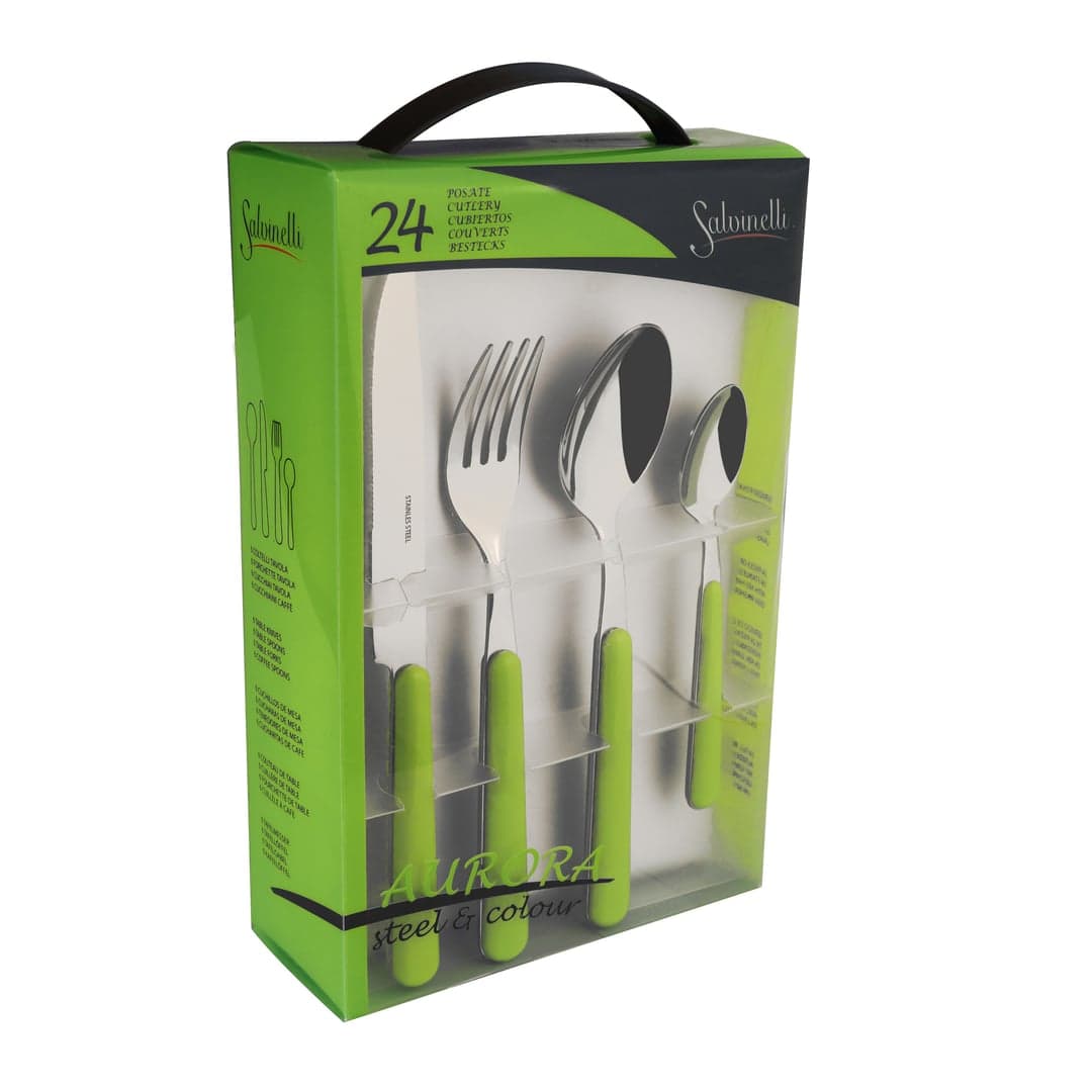 AURORA - Világoszöld készlet 24 db