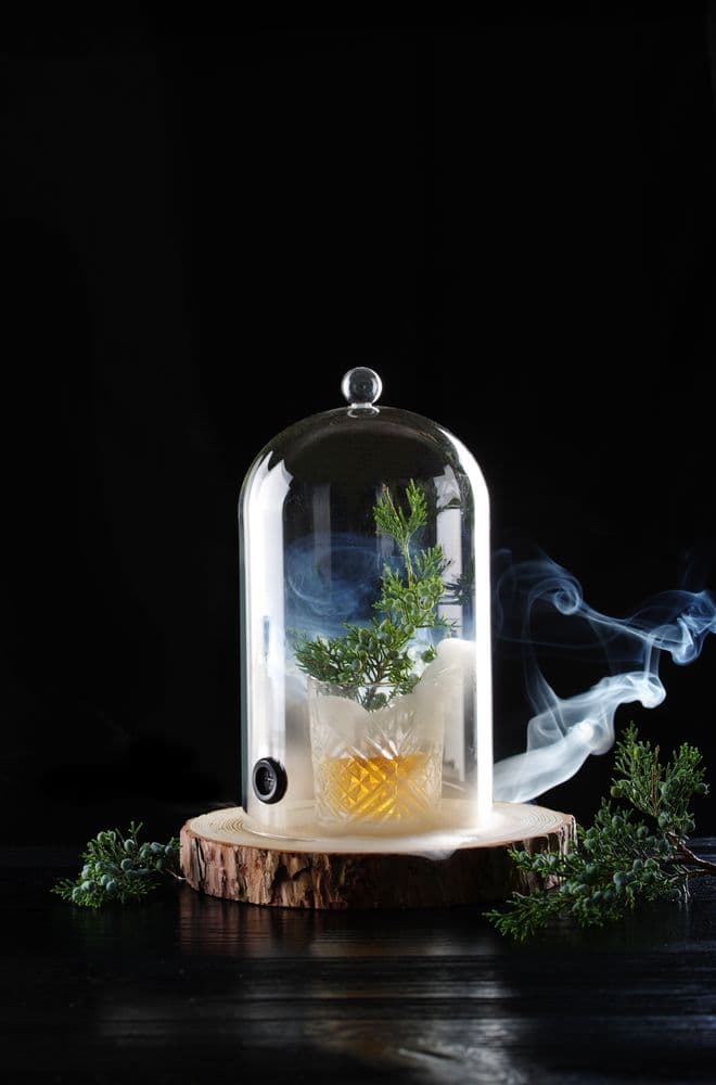 Üvegbúra szellőzővel - Koktél kupola - ⌀150x(H)280mm - 2