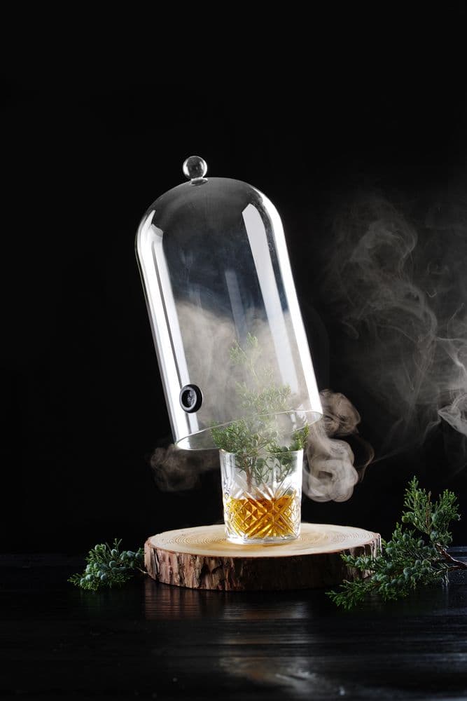 Üvegbúra szellőzővel - Koktél kupola - ⌀150x(H)280mm - 4