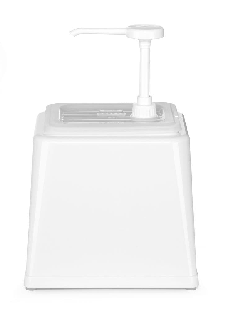 Szószadagoló szivattyúval - 2,5L - Fehér - 230x210x(H)327mm - 3