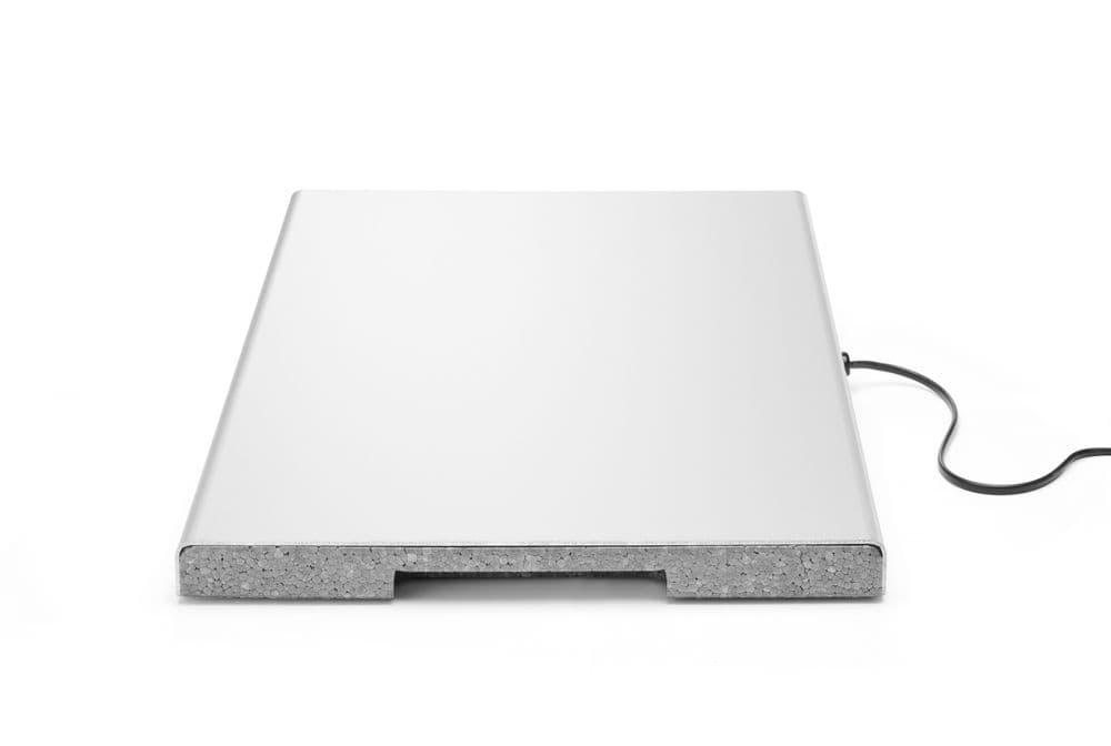 Melegentartó lap - 230V/190W - 530x325x(H)45mm - 3