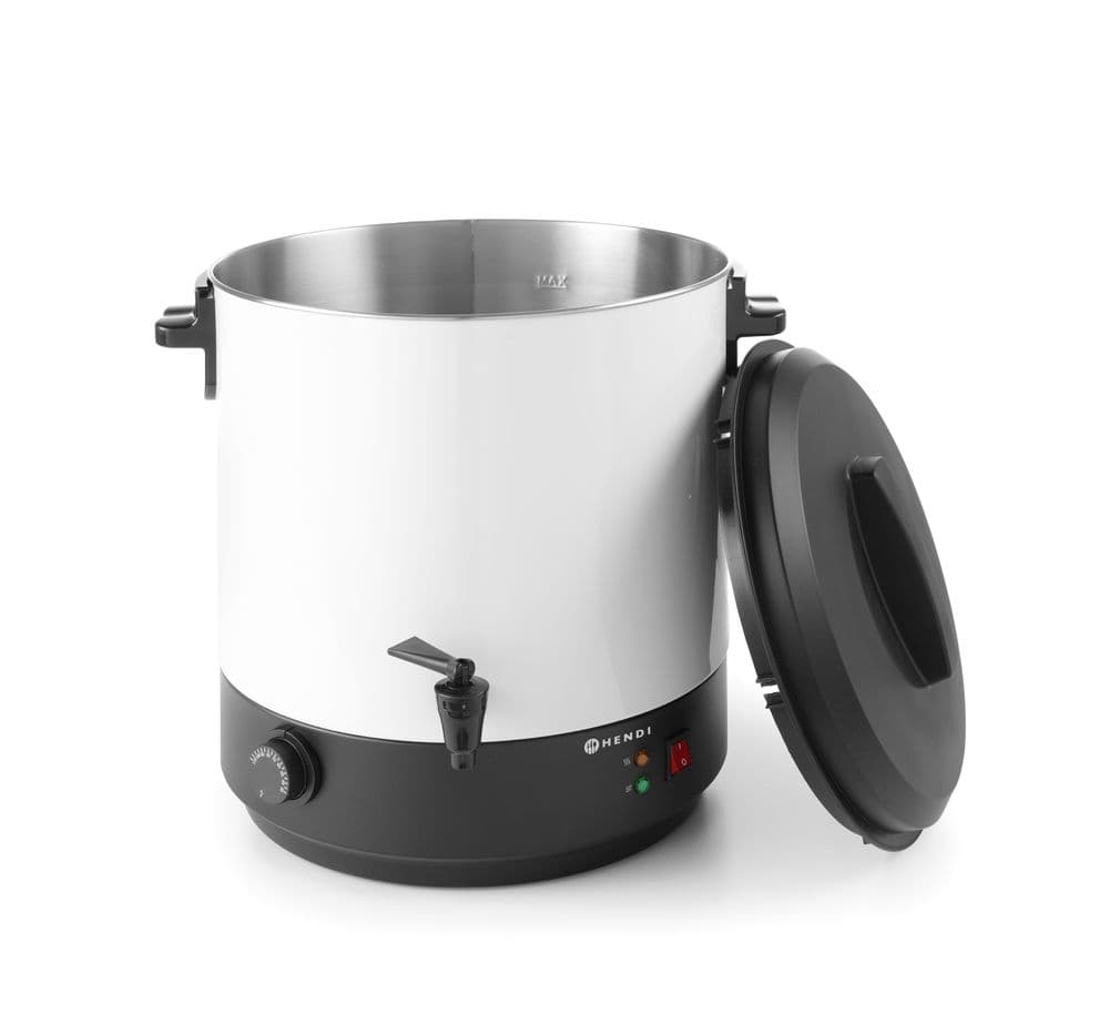 Ital melegentartó - 25L - Fehér - 230V/2500W - 435x441x(H)500mm - 4