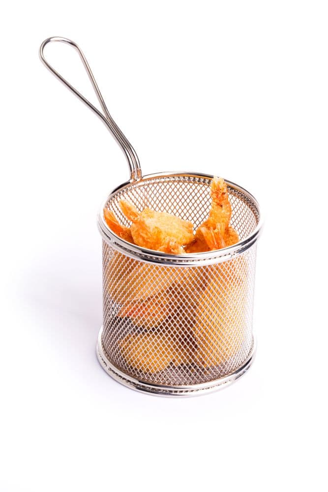 Miniatűr olajsütő kosarak - 90x90x(H)90mm - 2