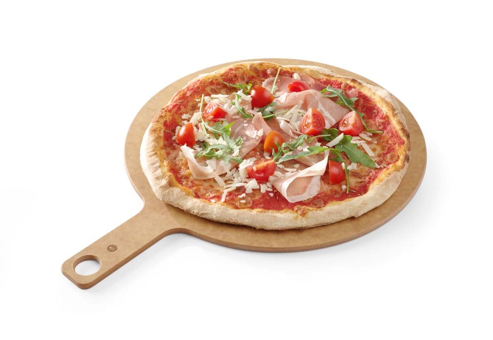 Pizza board fogantyúval - ⌀356x(H)6mm - 2