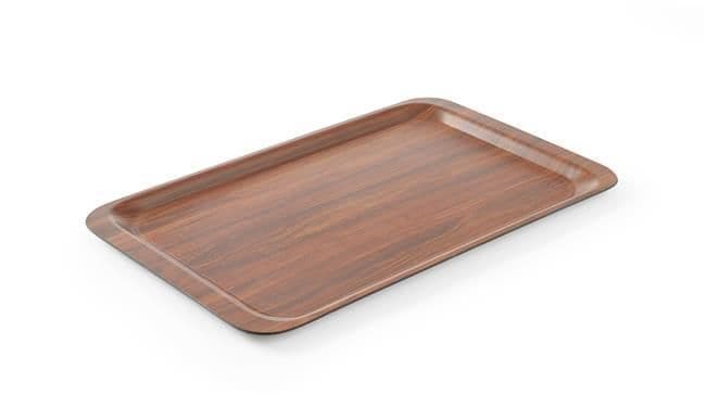 Felszolgáló tálca „Wood form” - Mahagóni - 330x430mm - 2