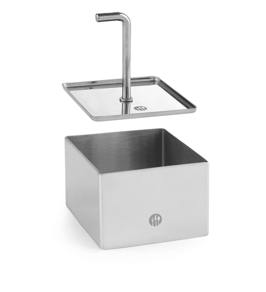 Ételgyűrű és nyomólemez négyzet - ételgyűrű - 65x65x(H)45mm - 3