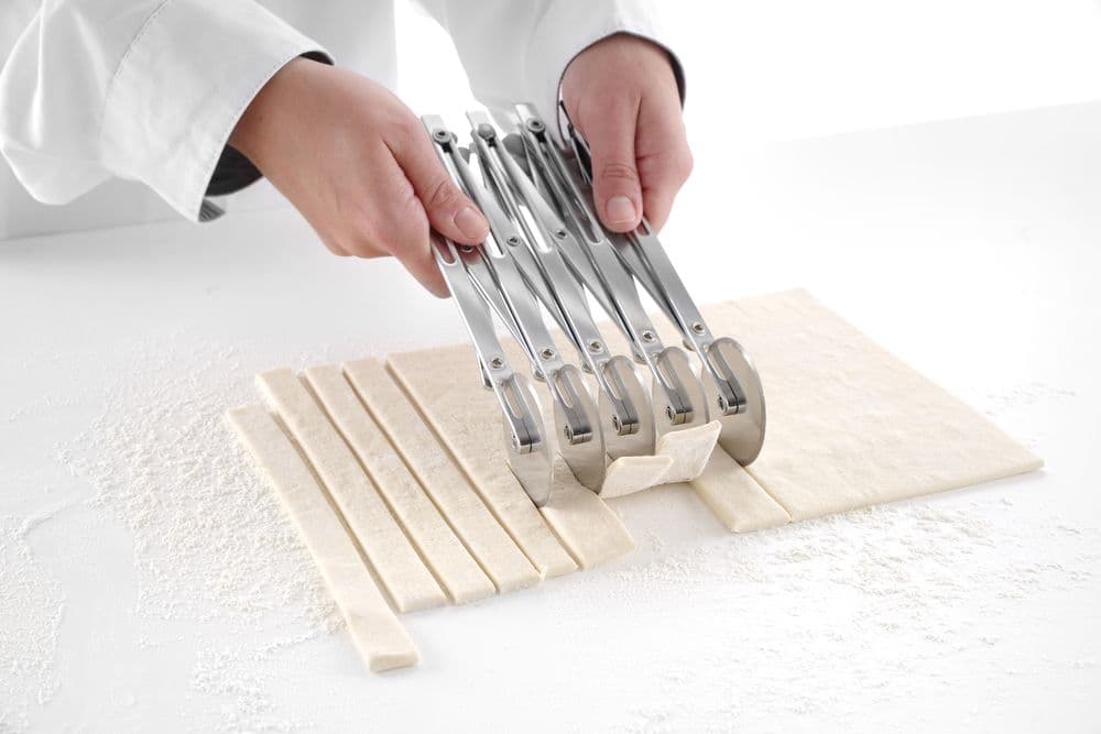 5 kerekű tésztavágó  - 222x56x(H)55mm - 4