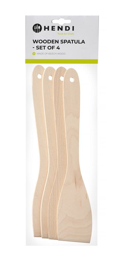 Fa spatula - 4 darabos készlet - 4 db. - 300x55mm - 2