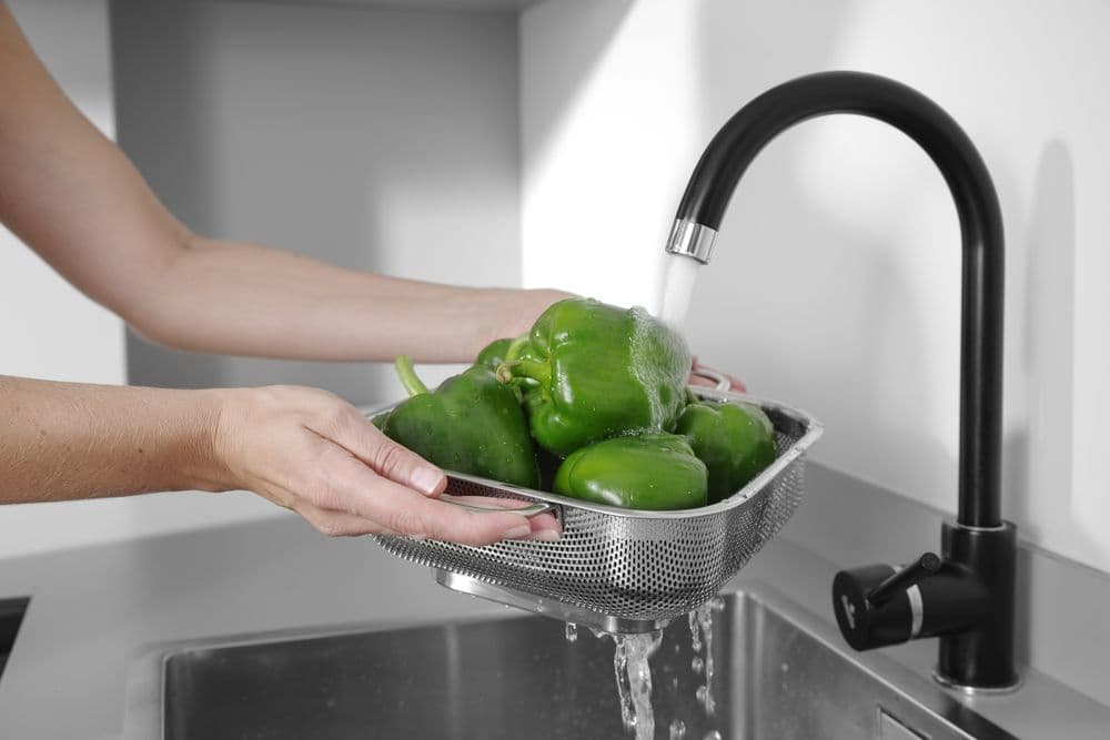 Szűrőedény négyzet alakú - finomszemű - 290x218x(H)80mm - 3