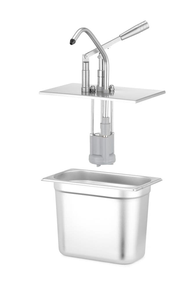 Fedél GN-tartályokhoz való adagolóval - GN 1/4 - 270x165mm - 3