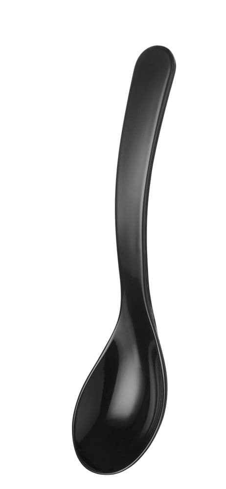 Salátás kanál - 0,03L - Fekete - 235x55mm