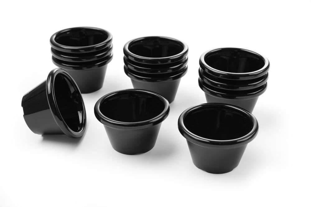 Ramekin - 12 db - 0,045L - Fekete - 12 db. - ⌀60x(H)35mm - 4