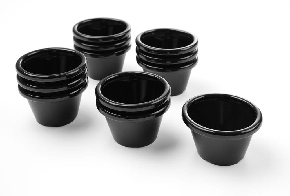 Ramekin - 12 db - 0,045L - Fekete - 12 db. - ⌀60x(H)35mm - 5
