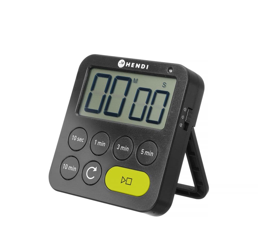 Időzítő - Fekete - 82x20x(H)88mm - 3