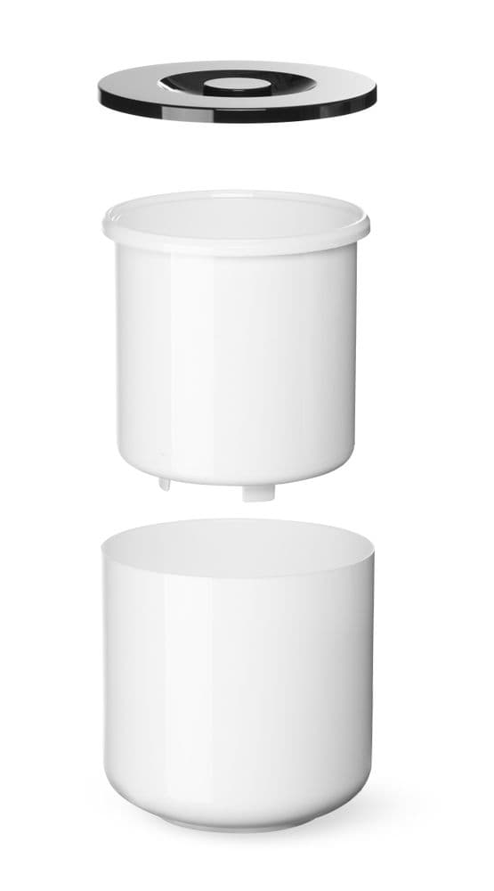 Jégvödör fehér duplafalú - BarUp - 5L - Fehér - ⌀190x(H)200mm - 2