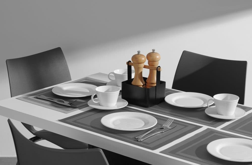 Placemat - keret – készlet - Grafit - 6 db. - 450x300mm - 2