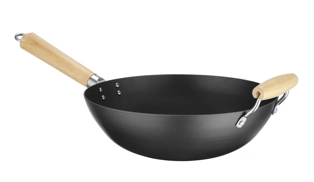 Wok fa fogantyúval - ⌀324x565mm - 3