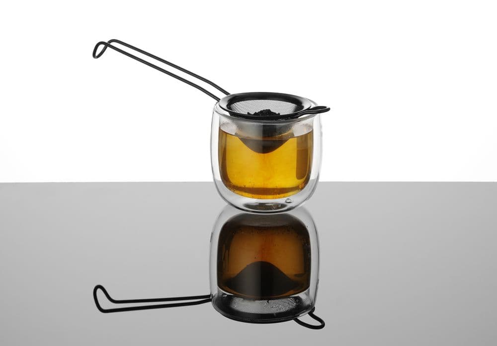 Szűrő kúpos PVD bevonattal - BarUp - Fekete - ⌀75x220mm - 2