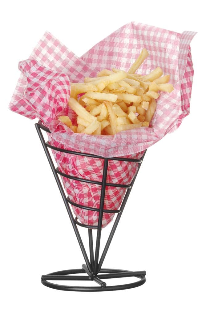 Zsírálló papír tányéralátét - 500 db - kockás minta - 500 db. - 420x275mm - 3