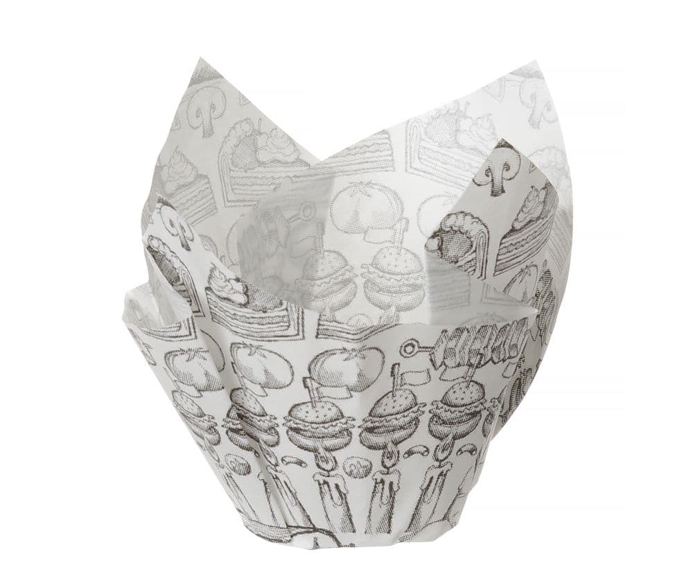 Zsírálló papír bélés - előre formázott - 150 db - 150 db. - 160x160x(H)50mm