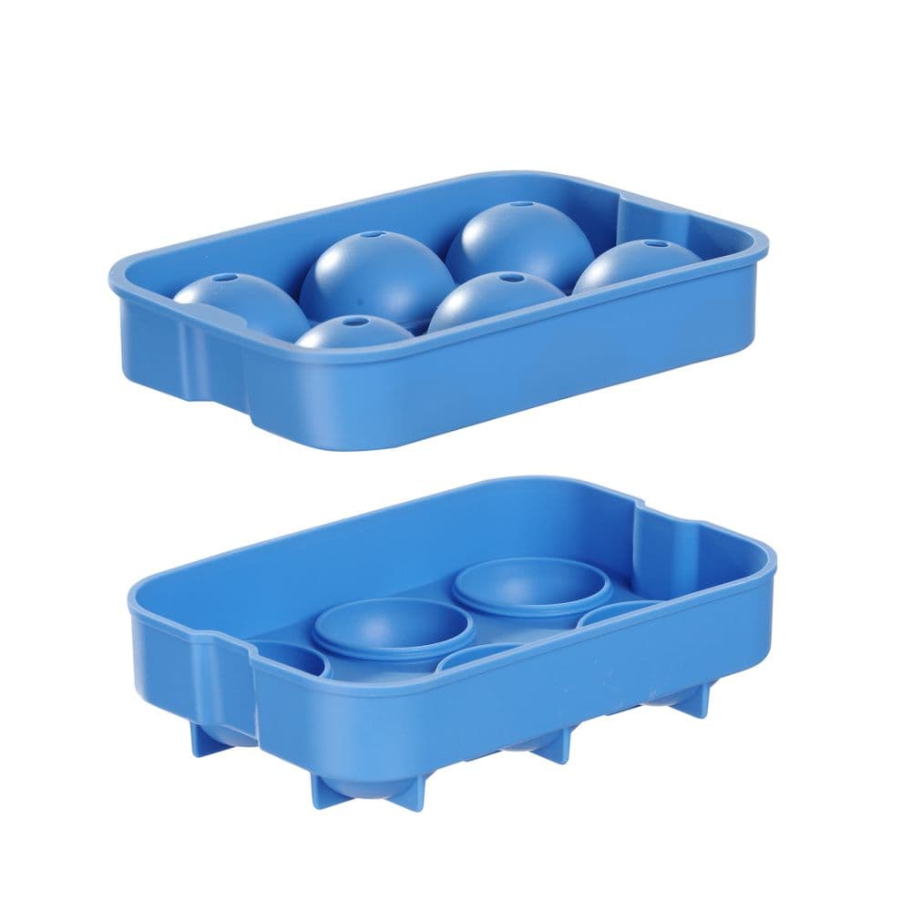 Jégkocka forma whiskey golyó - BarUp - Kék - 180x125x(H)50mm - 3