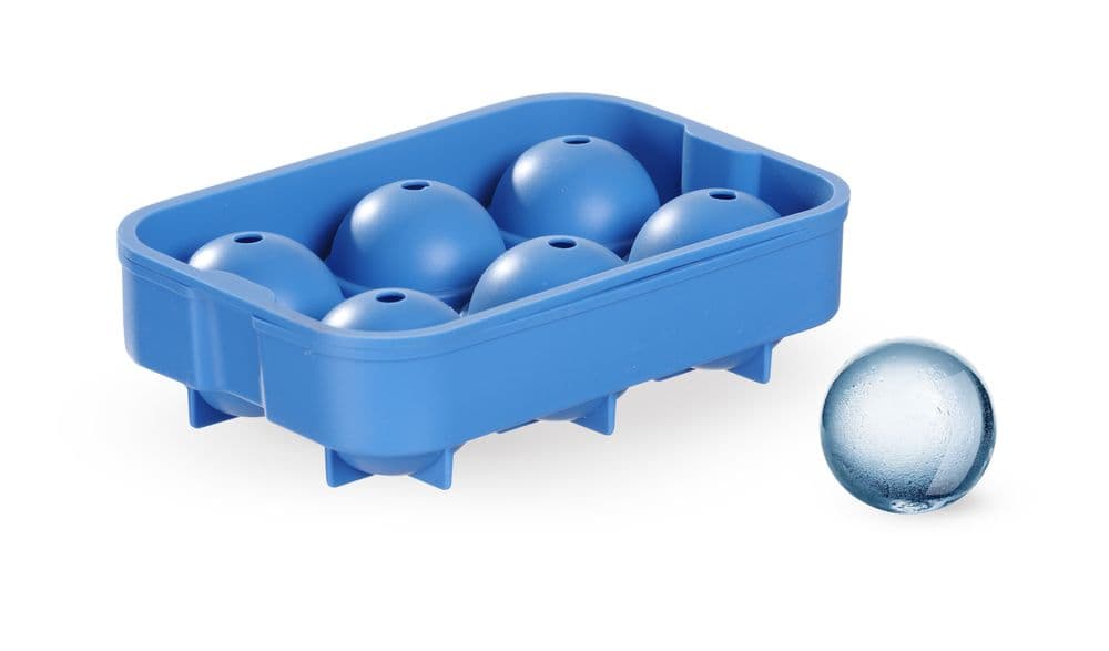 Jégkocka forma whiskey golyó - BarUp - Kék - 180x125x(H)50mm - 5