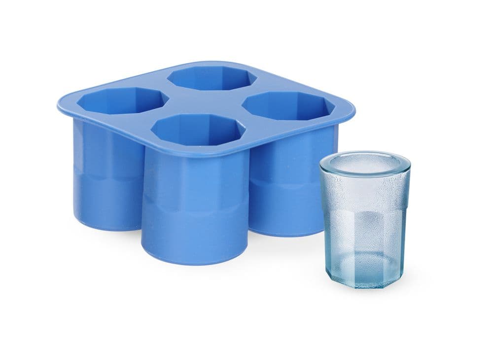 Jégkocka forma feles pohár - BarUp - Kék - 122x122x(H)60mm - 3