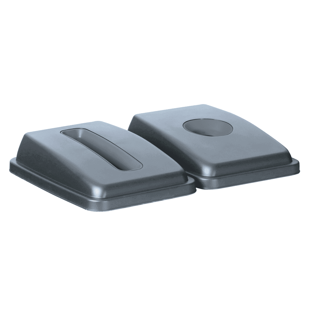 Fedő nyílással 60 l-es téglalap alakú tartályhoz - Világos szürke - 660x470x(H)30mm - 3