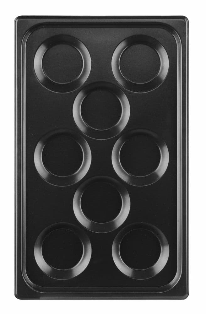 Tálca tojásokhoz - tapadásmentes bevonattal - CONVECTOMAT EGGPLATE - GN 1/1 - Fekete - 530x325x(H)26mm - 3