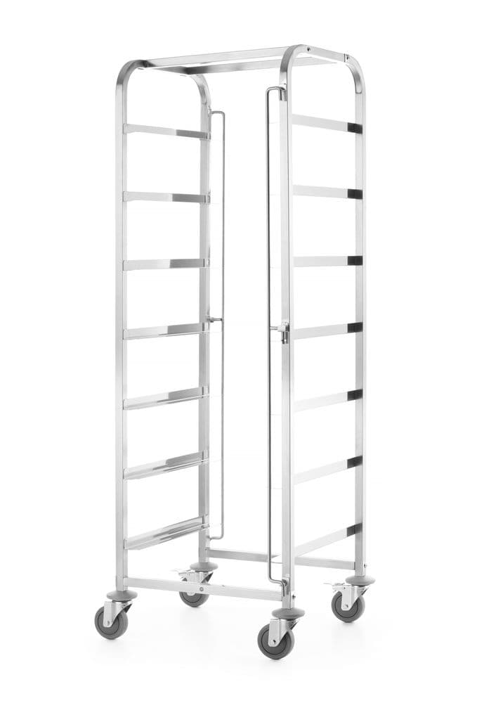 Mobil kocsi mosogatógép kosarakhoz - 7 x 500x500 mm - 615x560x(H)1710mm - 2