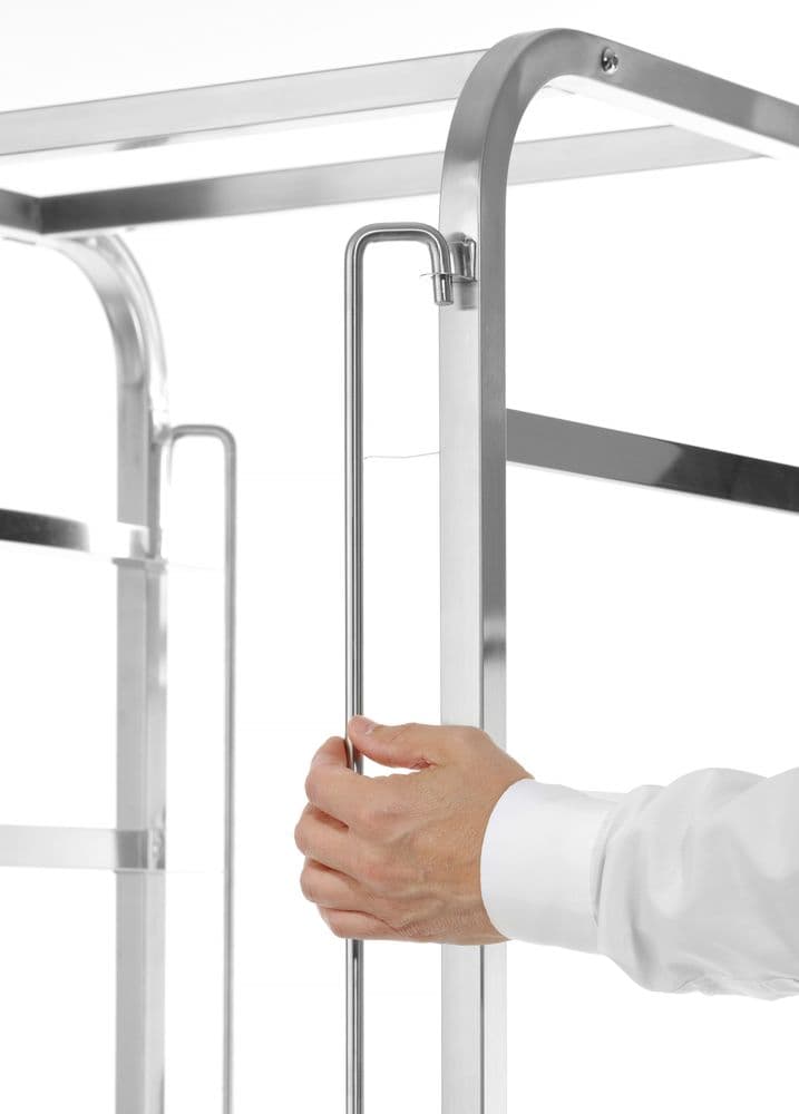 Mobil kocsi mosogatógép kosarakhoz - 7 x 500x500 mm - 615x560x(H)1710mm - 4