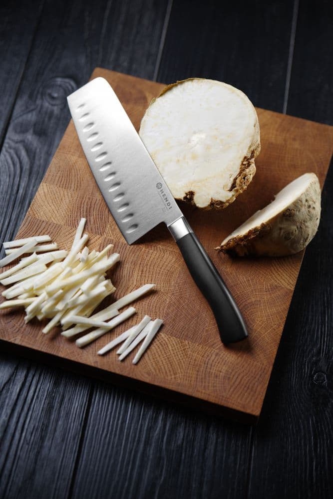 Húsvágó bárd - Profi Termékcsalád - Granton bemetszések - Fekete - (L)300mm - 2