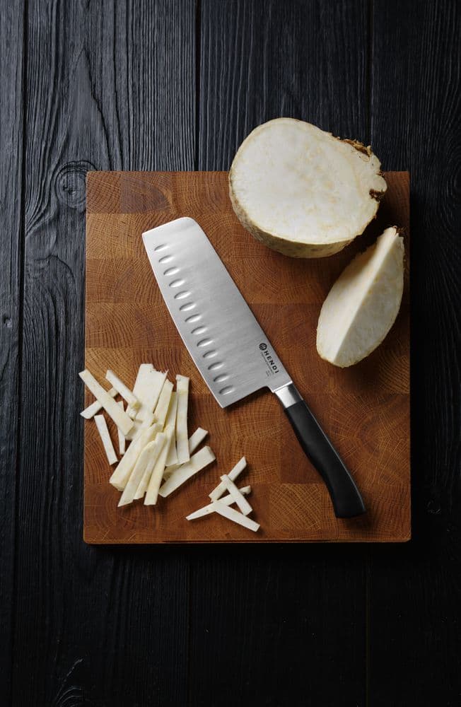 Húsvágó bárd - Profi Termékcsalád - Granton bemetszések - Fekete - (L)300mm - 3