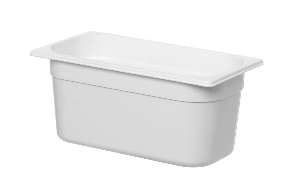 GN edény 1/3 - GN 1/3 - 5,7L - Fehér - 325x176x(H)150mm - 2