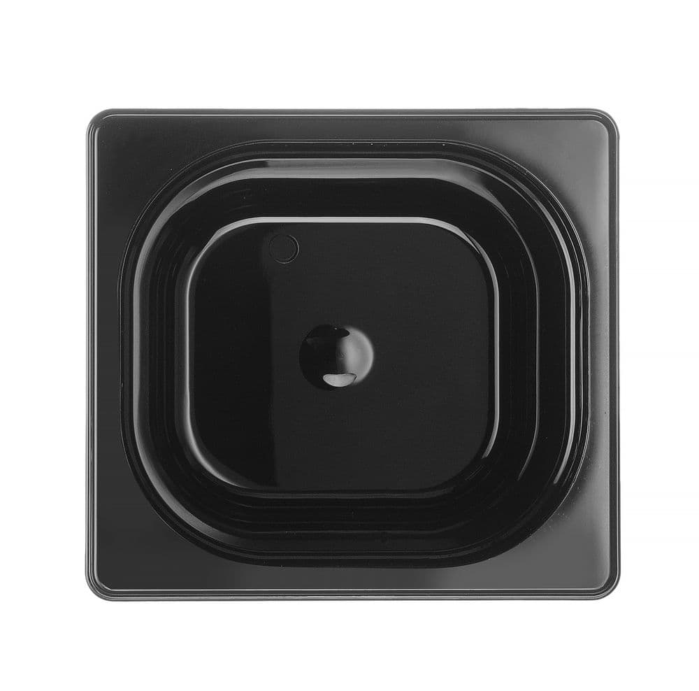GN edény 1/6 - Profi Termékcsalád - GN 1/6 - 2,4L - Fekete - 176x162x(H)150mm - 3