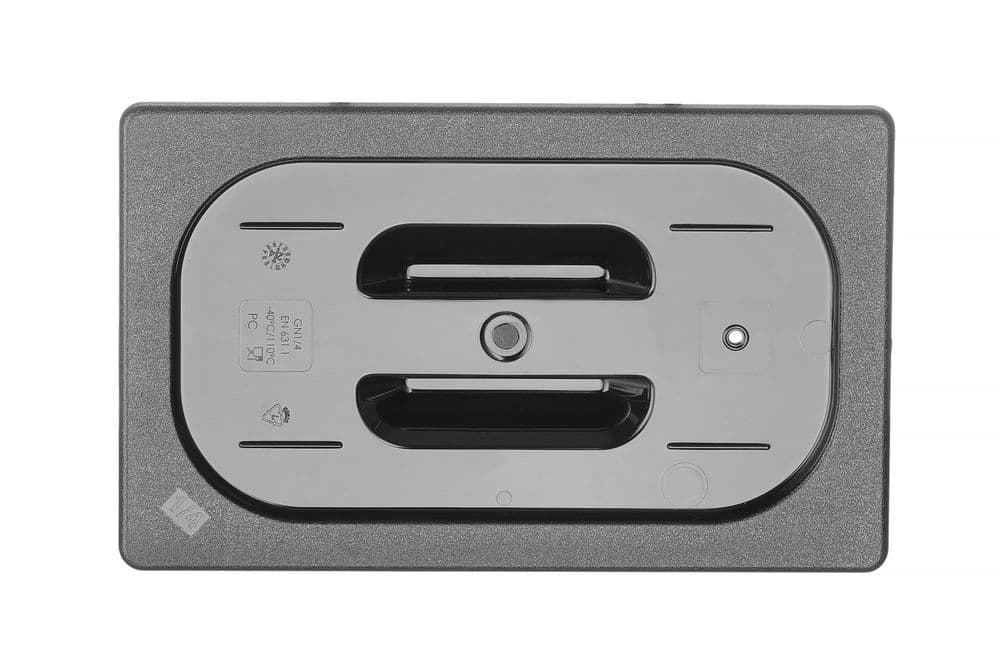 GN tető - GN 1/4 - Fekete - 265x162mm - 2