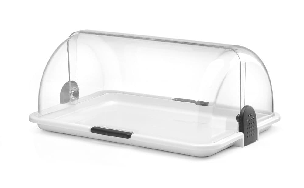 Bemutatótálca rolltop fedővel - 465x310x(H)190mm - 5