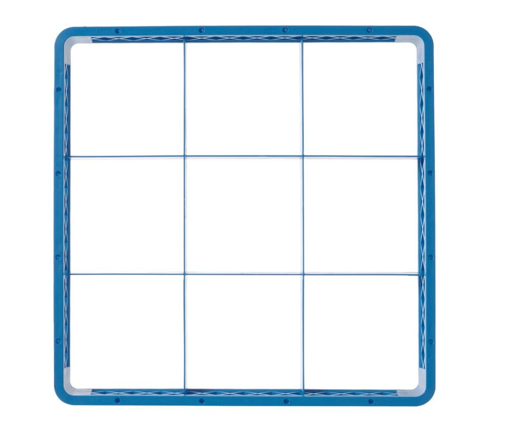 Mosogatókosár kiegészítőelem - 9 rekesz 150x150 mm - 500x500x(H)45mm - 2