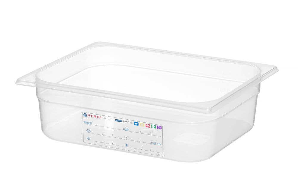 GN edény 1/2 - GN 1/2 - 6,5L - Átlátszó - 325x265x(H)100mm - 2
