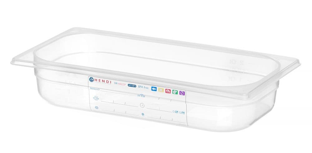 GN edény 1/3 - GN 1/3 - 2,5L - Átlátszó - 325x176x(H)65mm - 2