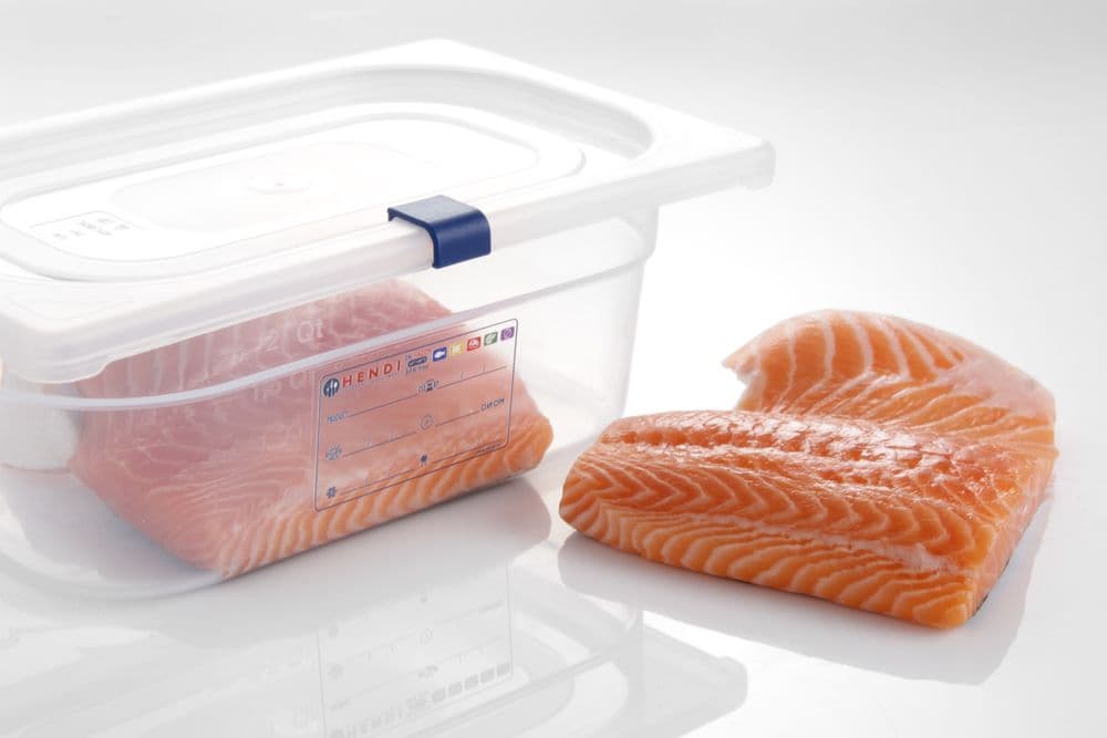 Tető csipesz HACCP tároló edényekhez - Kék - 12 db - 3