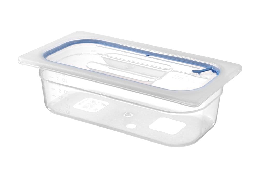 Légmentesen záródó GN tetők - GN 1/3 - Átlátszó - 325x176mm - 2