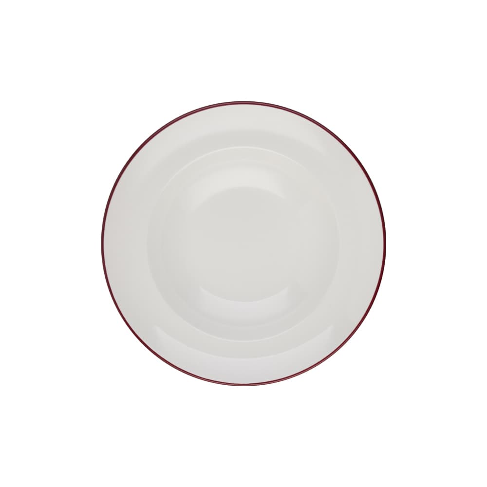 Modest Maroon Miro Deep Plate 20 cm