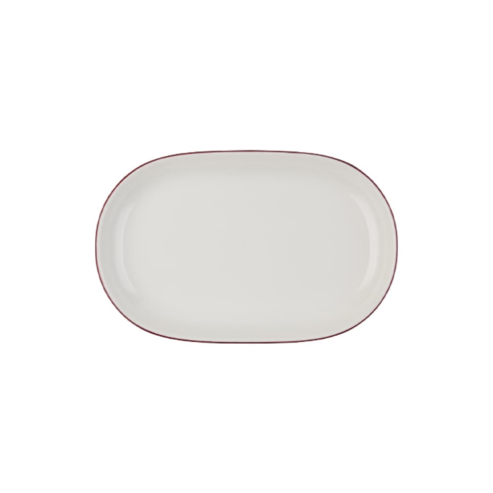 Modest Maroon Magnus Oval Platter 28 cm