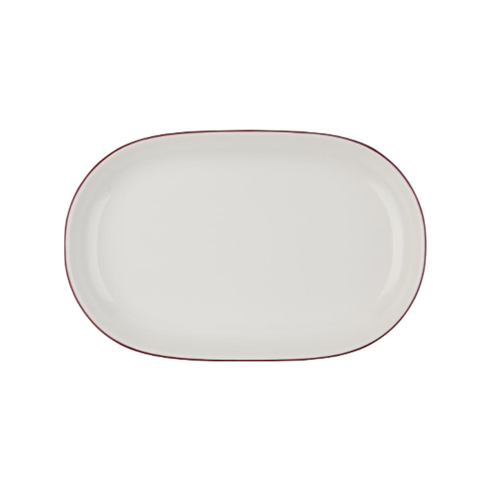 Modest Maroon Magnus Oval Platter 33 cm