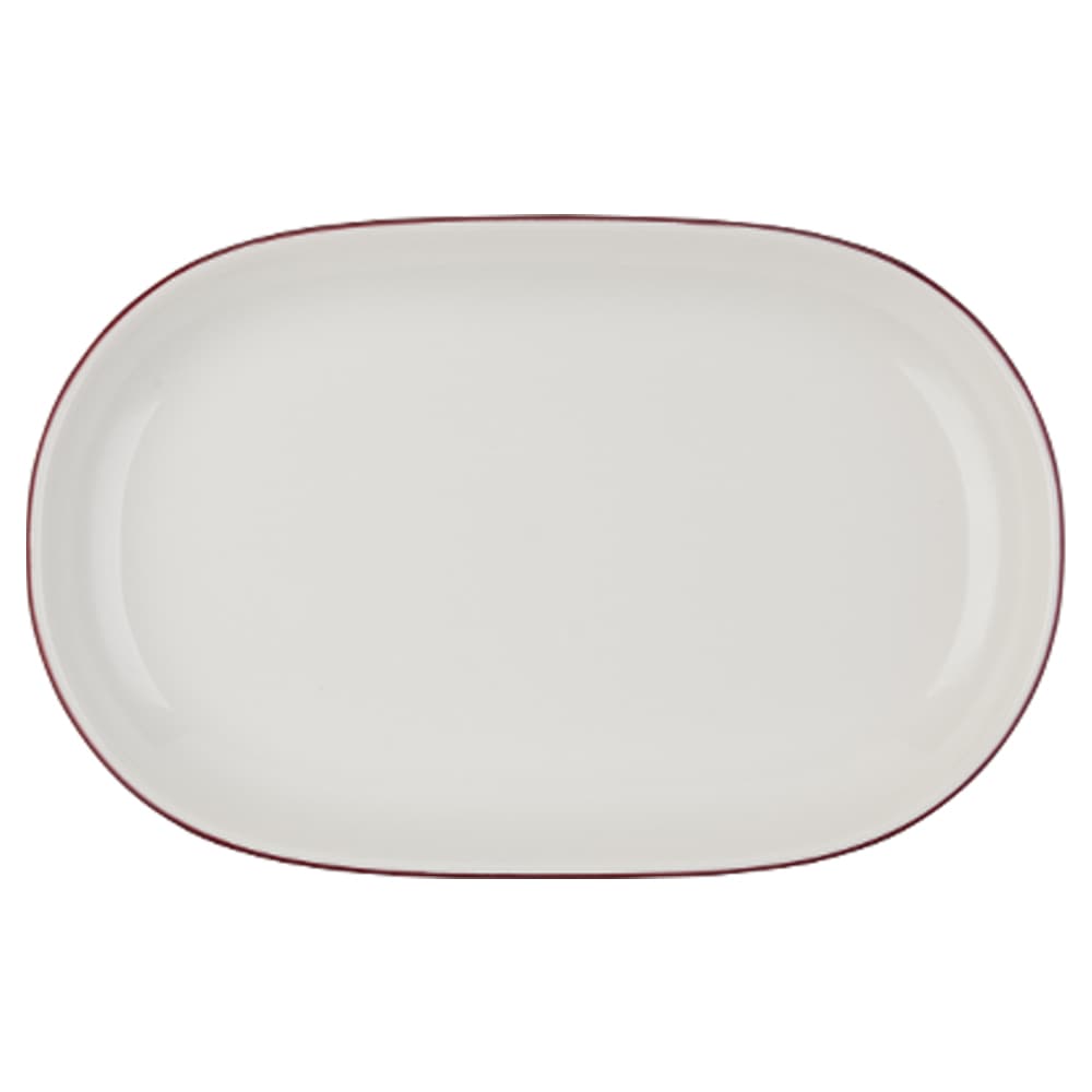 Modest Maroon Magnus Oval Platter 37 cm