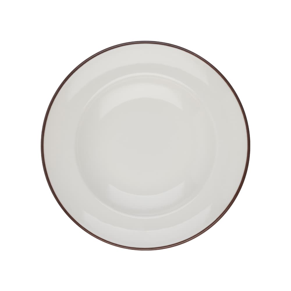 Modest Brown Pasta Plate 28 cm