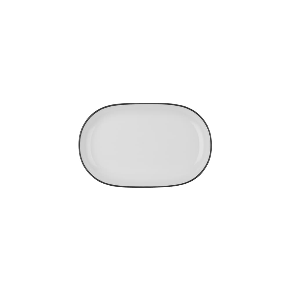 Modest Black Magnus Oval Platter 23 cm