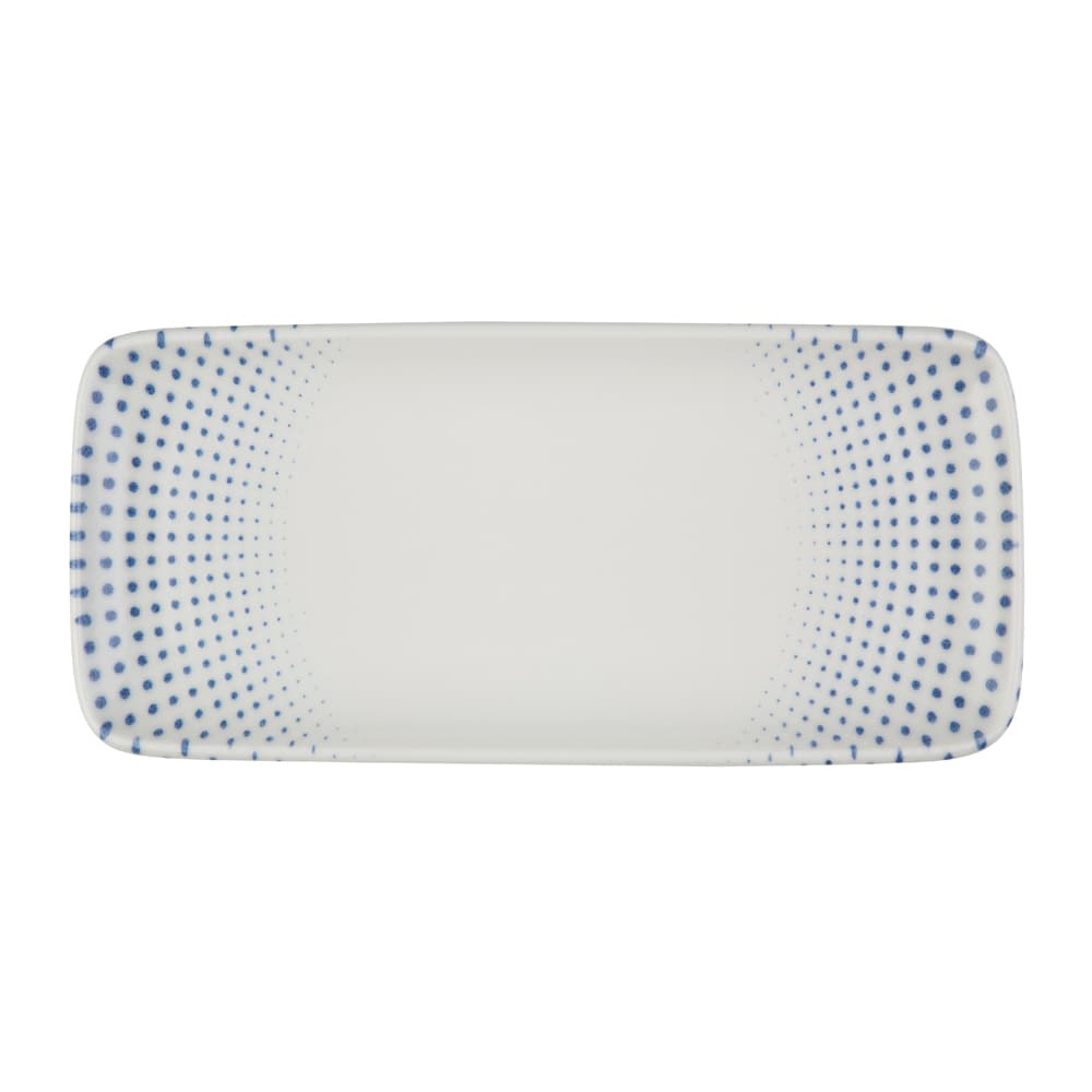 Harmony Blue Quadro 35 cm Rectangle Plate